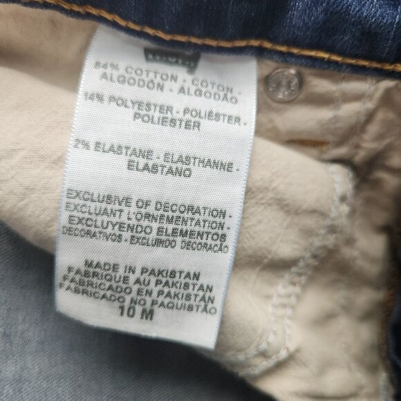 Levi's 512 Jeans Womens 10 Misses Blue Perfectly Slimming Boot Cut Stretch Denim - Picture 8 of 12